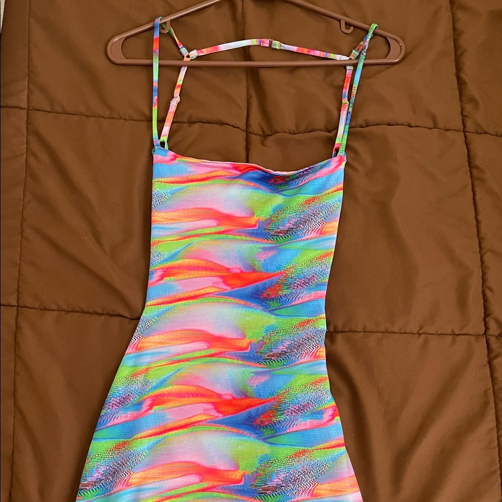 thigh length dress